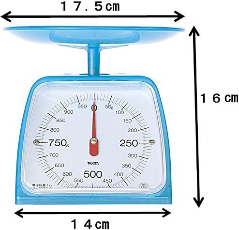 Blue analog cooking scale 1 kg — photo 4