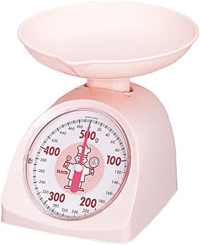 Pink analog kitchen scale 500 g