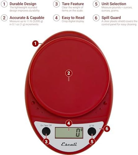Primo warm red baking scale — photo 3