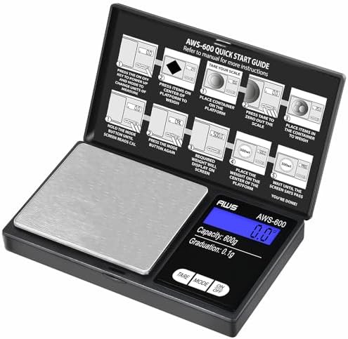Black digital pocket scale for jewelry and gems