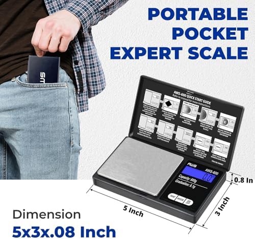 Black digital pocket scale for jewelry and gems — photo 3