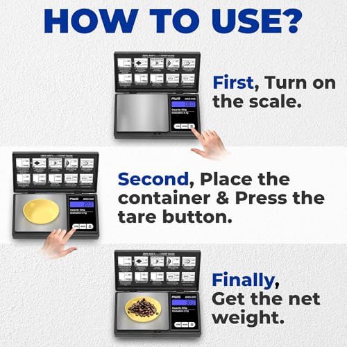 Black digital pocket scale for jewelry and gems — photo 5