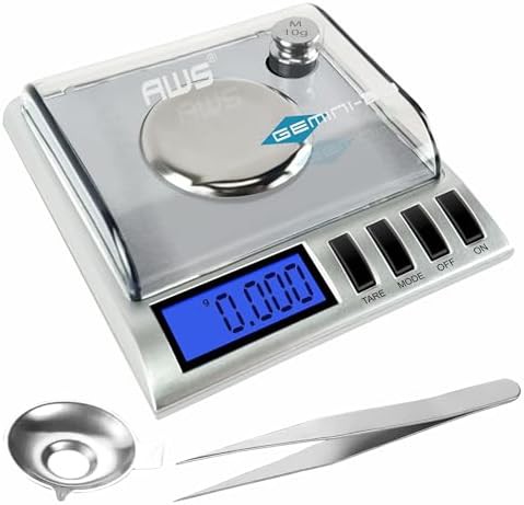Silver milligram scale for laboratory and gems