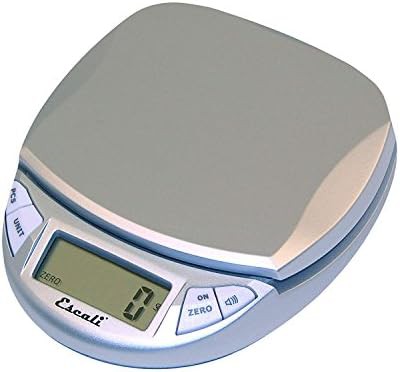 Compact silver and grey digital office scale