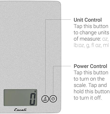 Shiny silver glass nutrition scale — photo 3