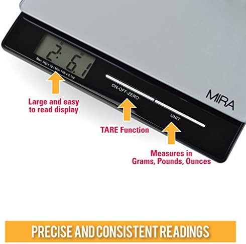 Digital food scale with glass platform — photo 3