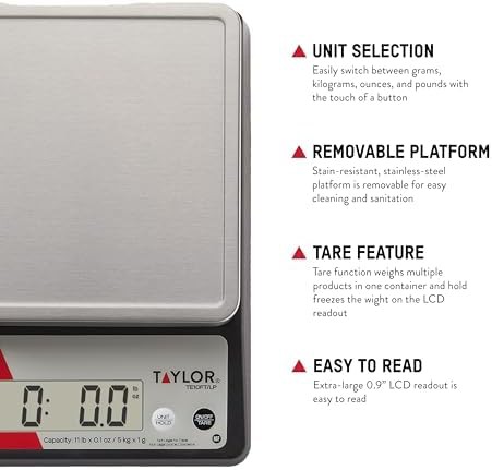 Compact commercial portion control kitchen scale — photo 3
