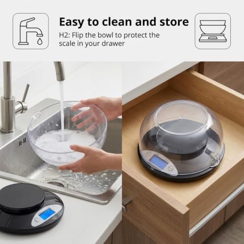 Digital kitchen scale with removable mixing bowl — photo 3