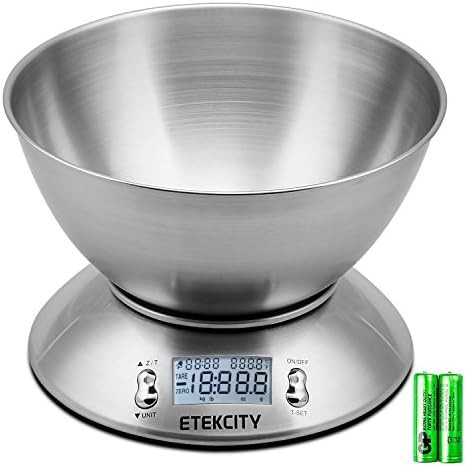 Bowl timer temperature LCD scale