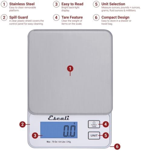 Silver high precision compact baking scale — photo 5