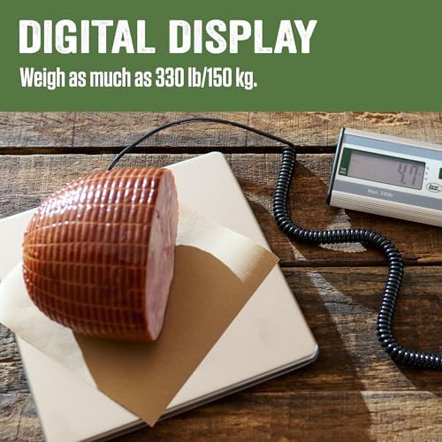 Silver stainless steel digital scale 330 lb — photo 4