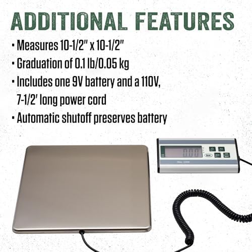 Silver stainless steel digital scale 330 lb — photo 5