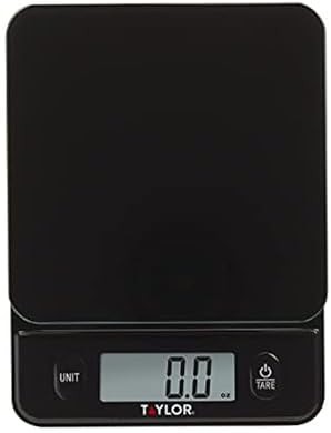Black tempered glass scale with touch controls