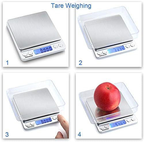 Silver pocket precision scale with piece counting — photo 3