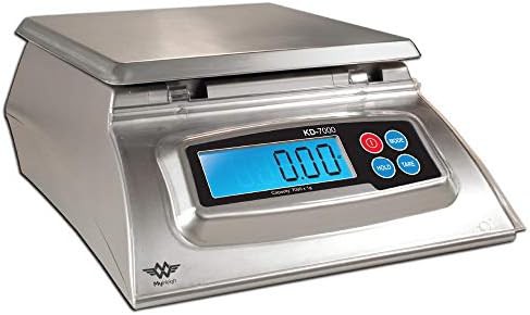 Stainless steel digital food scale silver