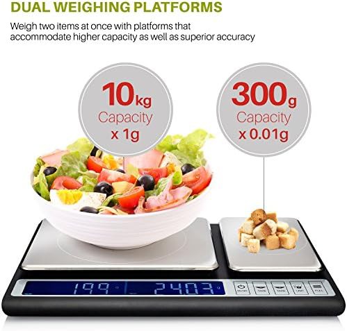Dual platform stainless steel coffee and espresso scale — photo 3