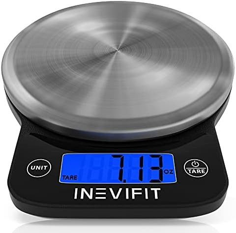 Black stainless steel digital kitchen scale