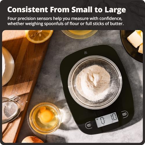 Black Glass Slim Digital Food Scale — photo 3