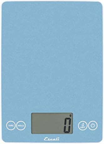 Sky blue tempered glass baking scale