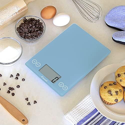 Sky blue tempered glass baking scale — photo 4