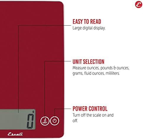 Rio red glass nutrition scale — photo 3