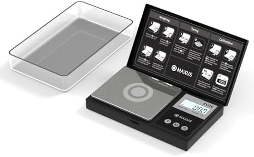 High precision pocket scale with tray