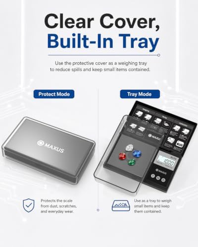High precision pocket scale with tray — photo 3