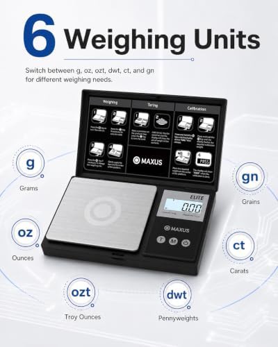High precision pocket scale with tray — photo 4