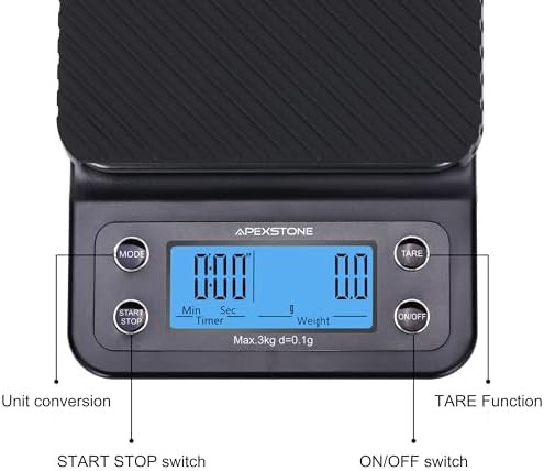 Coffee and espresso scale with built-in timer — photo 4