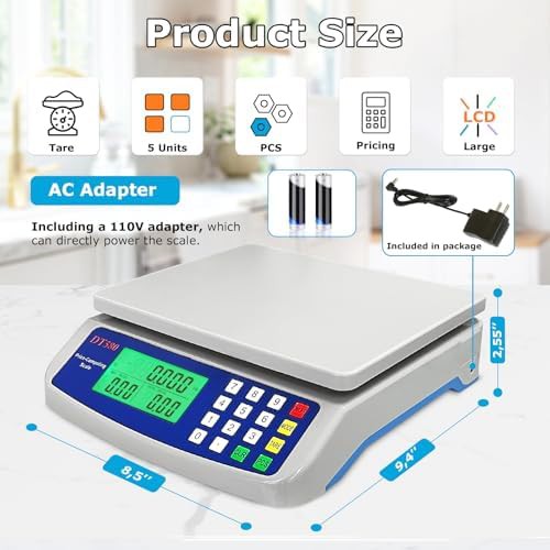 Commercial Food Weight Computing Scale 66lb — photo 3