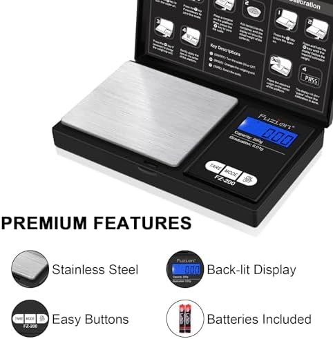 Portable jewelry pocket scale 200g capacity — photo 3