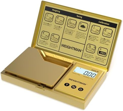 Gold titanium plating digital pocket scale