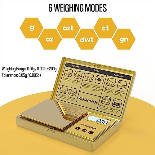 Gold titanium plating digital pocket scale — photo 3