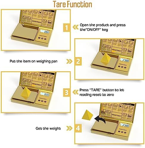 Gold titanium plating digital pocket scale — photo 4