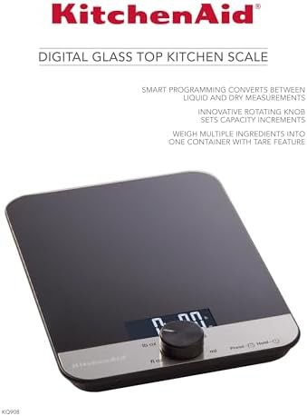 Black glass surface digital kitchen scale — photo 4