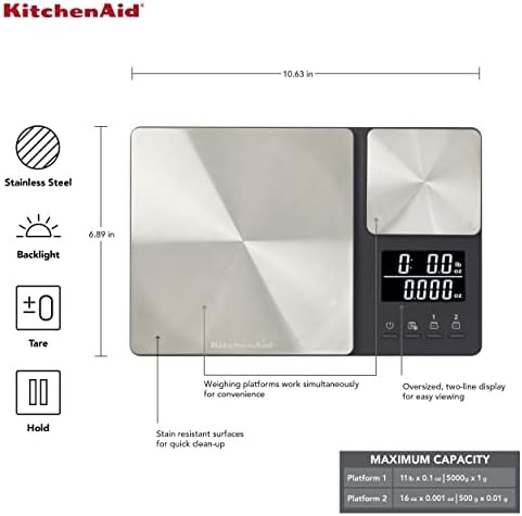 Dual platform stainless steel precision food scale — photo 4