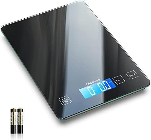 Slim Stainless Steel Kitchen Scale 22lb