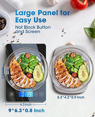 Slim Stainless Steel Kitchen Scale 22lb — photo 4