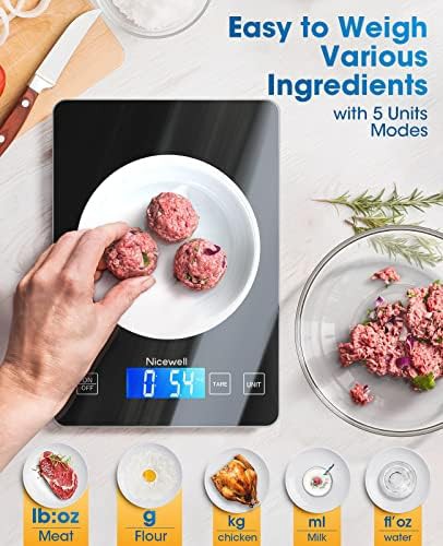 Slim Stainless Steel Kitchen Scale 22lb — photo 5