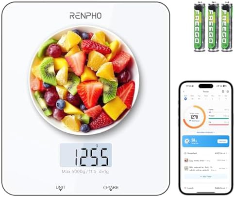 Bluetooth smart food scale 11lb capacity