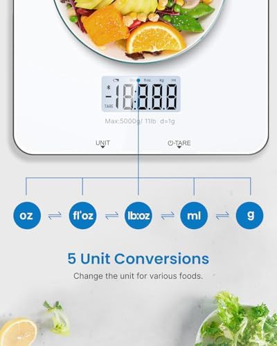 Bluetooth smart food scale 11lb capacity — photo 5