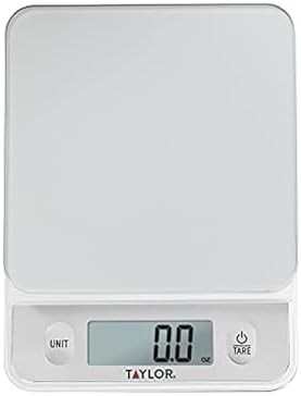 Silver glass top scale for baking