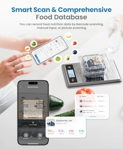 Smart nutritional scale in stainless steel — photo 3