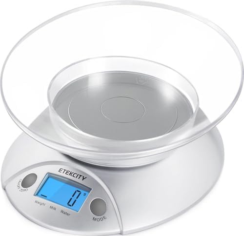 Bowl equipped 11lb kitchen scale