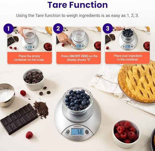Bowl equipped 11lb kitchen scale — photo 3