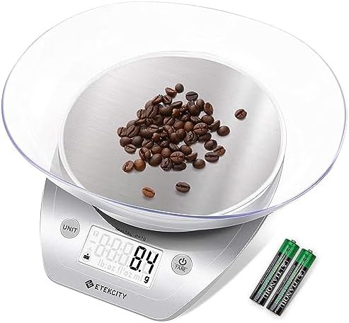 Bowl stainless steel silver dieting scale