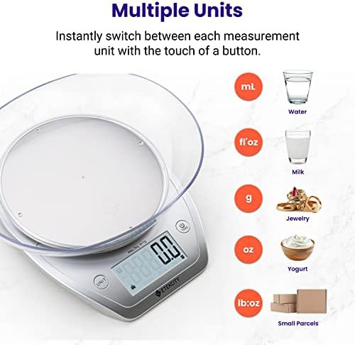 Bowl stainless steel silver dieting scale — photo 5