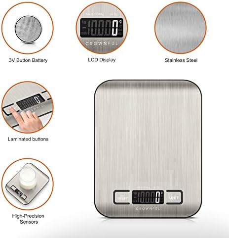 Stainless steel digital baking scale 11 lb — photo 5