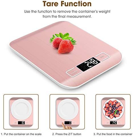 Pink stainless steel digital kitchen scale — photo 5