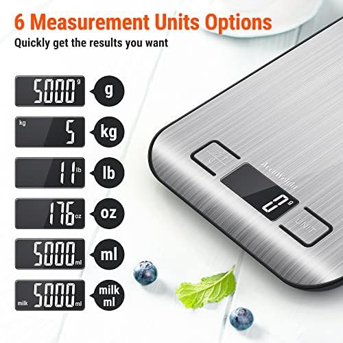 Silver digital kitchen baking scale — photo 3